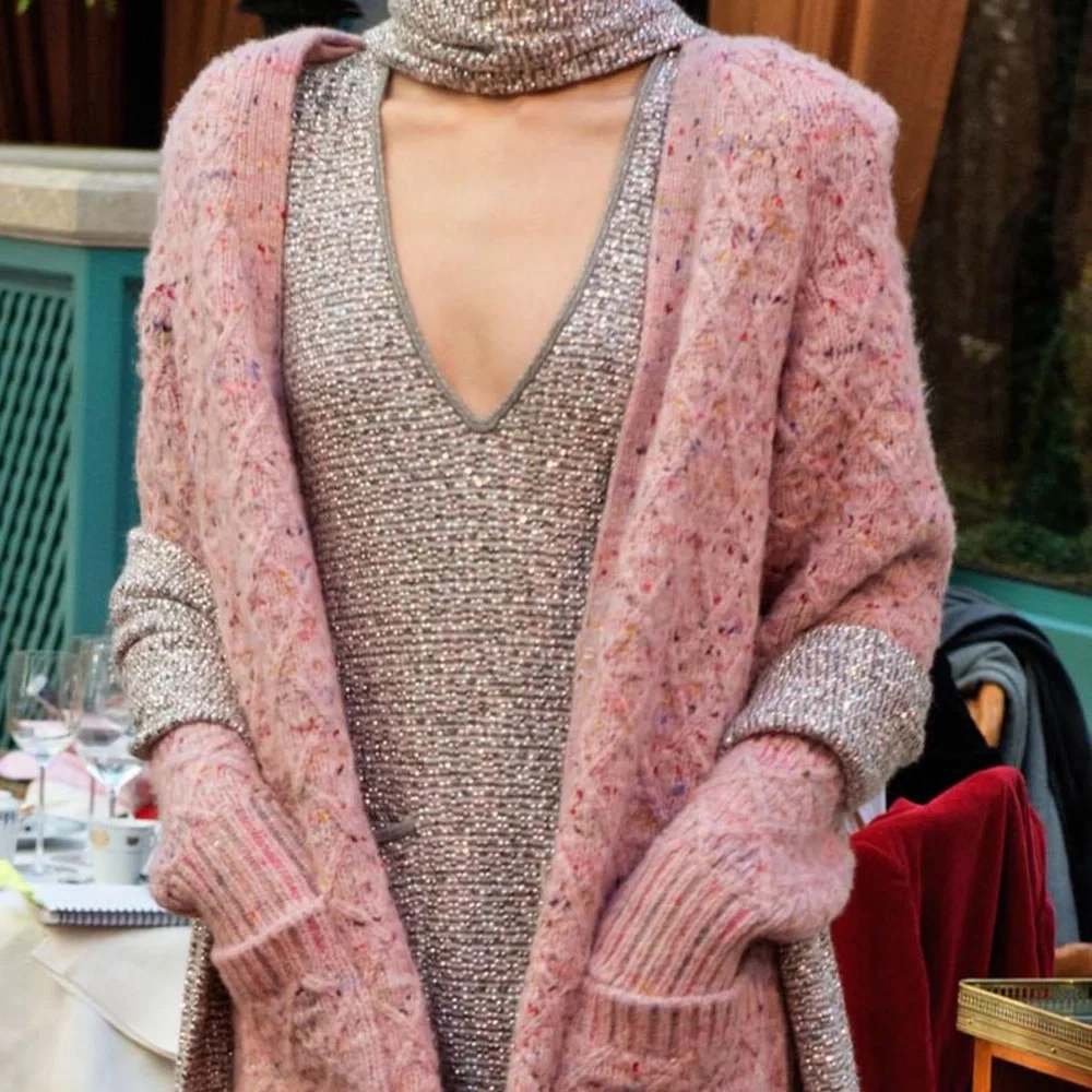 Chanel multicolor sequin sweater